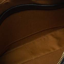 Pre Owned Celine Black Triomphe Coated Canvas Medium Messenger Bag