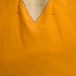 Pre Owned Celine Orange/Yellow Leather Vertical Cabas Tote