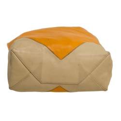 Pre Owned Celine Orange/Yellow Leather Vertical Cabas Tote