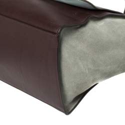 مملوكة مسبقًا Celine Multicolor Leather and Suede Medium Trapeze Top Handle Bag