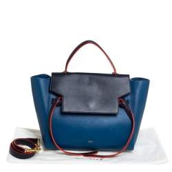 مملوكة مسبقًا Celine Tri Color Leather Mini Belt Top Handle Bag