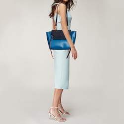 مملوكة مسبقًا Celine Tri Color Leather Mini Belt Top Handle Bag
