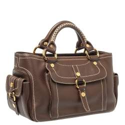 Pre Owned Celine Brown Leather Boogie Tote
