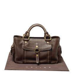 Pre Owned Celine Brown Leather Boogie Tote