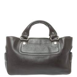 Pre Owned Celine Dark Brown Leather Boogie Tote
