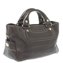 Pre Owned Celine Dark Brown Leather Boogie Tote