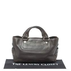Pre Owned Celine Dark Brown Leather Boogie Tote