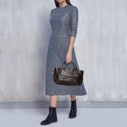 Pre Owned Celine Dark Brown Leather Boogie Tote