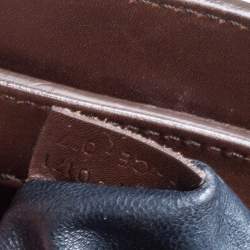 Pre Owned Celine Tri Color Leather Mini Luggage Tote