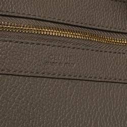 Pre Owned Celine Grey Leather Small Cabas Phantom Tote