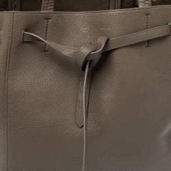 Pre Owned Celine Grey Leather Small Cabas Phantom Tote