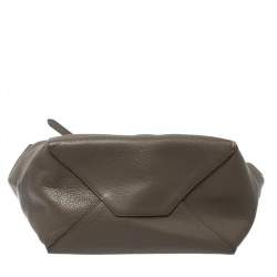 Pre Owned Celine Grey Leather Small Cabas Phantom Tote