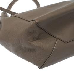 Pre Owned Celine Grey Leather Small Cabas Phantom Tote