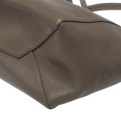 Pre Owned Celine Grey Leather Small Cabas Phantom Tote