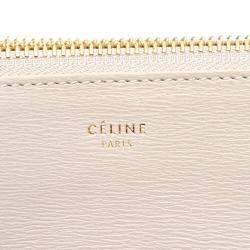 Pre Owned Celine Grey Leather Trio Bag