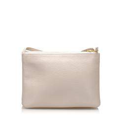 Pre Owned Celine Grey Leather Trio Bag