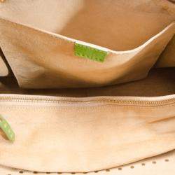 Celine Green Suede Studded Boogie Tote