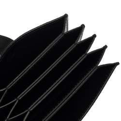 Pre Owned Celine Black Leather Accordeon Card Holder