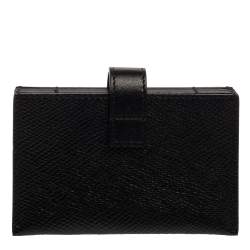 Pre Owned Celine Black Leather Accordeon Card Holder