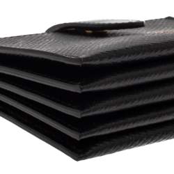 Pre Owned Celine Black Leather Accordeon Card Holder