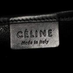 Pre Owned Celine Multicolor Leather and Suede Nano Luggage Tote