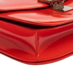 Pre Owned Celine Tangerine Leather Medium Classic Box Shoulder Bag