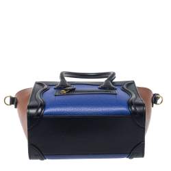 Pre Owned حقيبة يد لاغيدج سيلين نانو جلد ثلاثية اللون