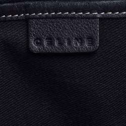 Pre Owned Celine Black/Grey Macadam Canvas And Leather Boogie Tote