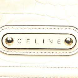 Pre Owned Celine Brown/Beige Canvas Macadam Shoulder Bag