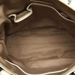 Pre Owned Celine Brown/Beige Canvas Macadam Shoulder Bag