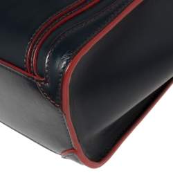 Pre Owned حقيبة يد لاغيدج سيلين نانيو جلد حمراء/ كحلية