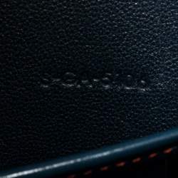 Pre Owned حقيبة يد لاغيدج سيلين نانيو جلد حمراء/ كحلية