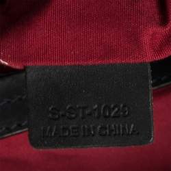 Pre Owned Celine Grey/Black Macadam Canvas and Leather Satchel