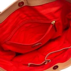 Pre Owned Tory Burch Multicolor Tulip Print Canvas and Leather Sophia Tote