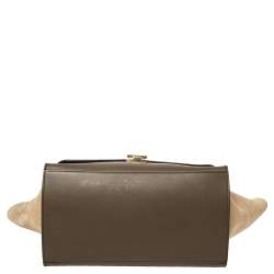 مملوكة مسبقًا Celine Tri Color Leather and Suede Medium Trapeze Top Handle Bag