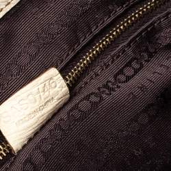 Pre Owned Celine Brown/Beige Canvas and Leather Boogie Tote