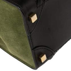 مملوكة مسبقًا Celine Tri Color Python, Leather and Suede Micro Luggage Tote