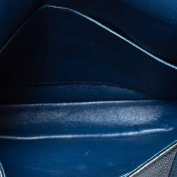 Pre Owned Celine Navy Blue Leather Medium Trotteur Shoulder Bag