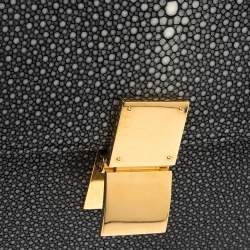 Pre Owned Celine Dark Grey/Black Stingray and Leather Medium Classic Box Shoulder Bag