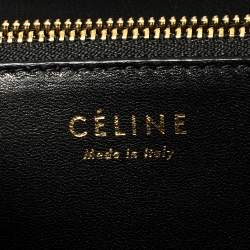 Pre Owned Celine Dark Grey/Black Stingray and Leather Medium Classic Box Shoulder Bag