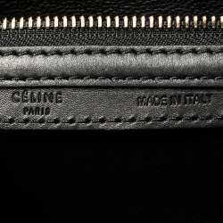 Pre Owned Celine Multicolor Leather and Suede Mini Luggage Tote