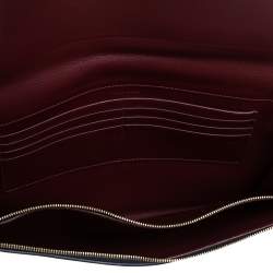 Pre Owned Celine Blue Leather Flap Clutch