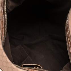 Pre Owned Celine Pink/Brown Macadam Canvas and Leather Satchel