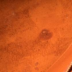 مملوكة مسبقًا حقيبة يد سيلين صغيرة رباط جلد برتقالي محروق