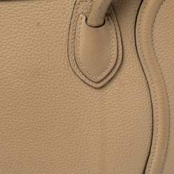 Pre Owned حقيبة يد سيلين لاغيدج نانو جلد بيج