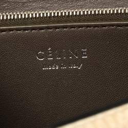 Pre Owned Celine Multicolor Calfhair and Leather Diamond Clutch