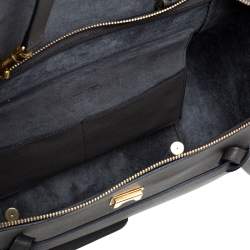 Pre Owned Celine Grey Leather Mini Belt Top Handle Bag