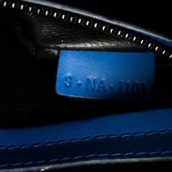 Pre Owned Celine Blue Suede Medium Phantom Luggage Tote