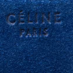 Pre Owned Celine Blue Suede Medium Phantom Luggage Tote