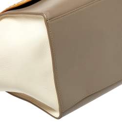 مملوكة مسبقًا Celine Tri Color Leather and Python Medium Trapeze Top Handle Bag